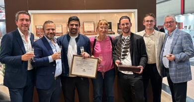 (v.r.) Jim Young, Marcel Fassl, Daniel Friedenthal, Nancy Friedenthal, Ali Iravani, Nestor Andrés Plasencia, Rodrigo Medina © Plasencia Cigars